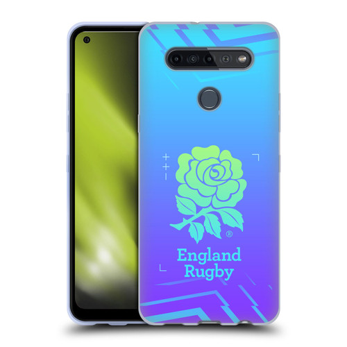 England Rugby Union This Rose Means Everything Logo in Purple Soft Gel Case for LG K51S