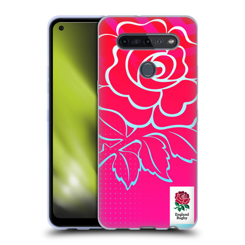 England Rugby Union This Rose Means Everything Oversized Logo Soft Gel Case for LG K51S