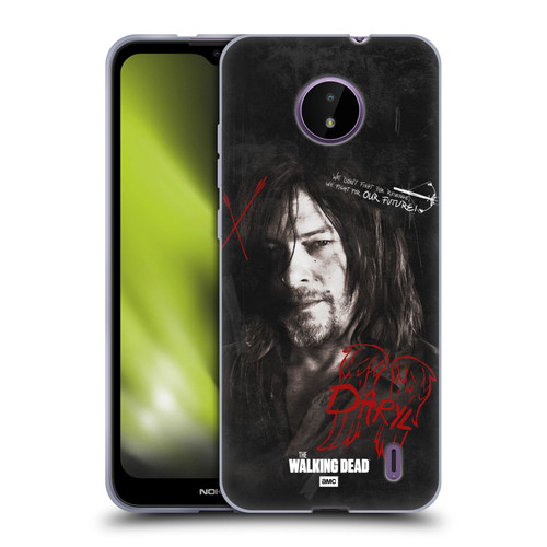 AMC The Walking Dead Daryl Dixon Iconic Grafitti Soft Gel Case for Nokia C10 / C20