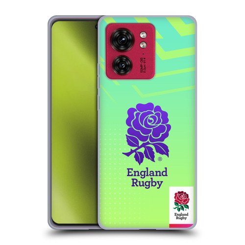 England Rugby Union This Rose Means Everything Logo in Neon Green Soft Gel Case for Motorola Moto Edge 40