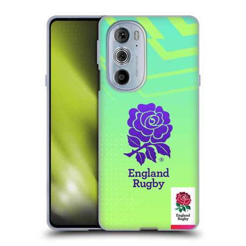 England Rugby Union This Rose Means Everything Logo in Neon Green Soft Gel Case for Motorola Edge X30