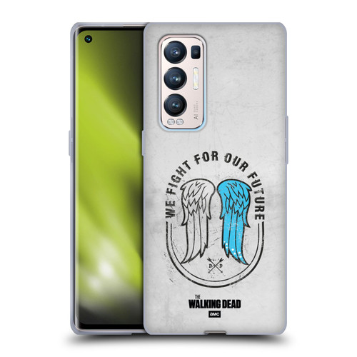 AMC The Walking Dead Daryl Dixon Iconic Wings Soft Gel Case for OPPO Find X3 Neo / Reno5 Pro+ 5G