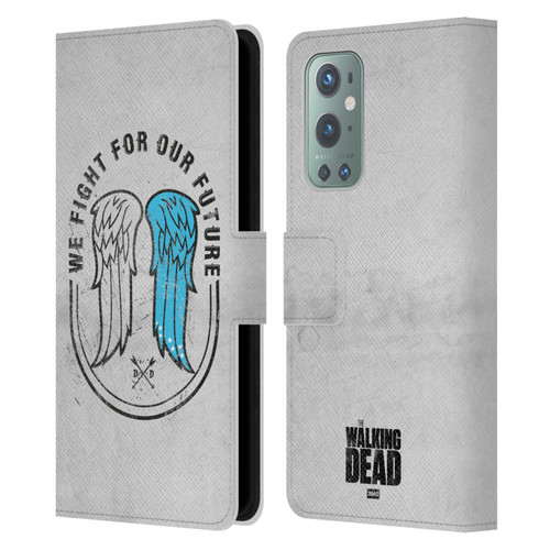 AMC The Walking Dead Daryl Dixon Iconic Wings Leather Book Wallet Case Cover For OnePlus 9