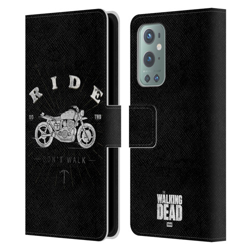 AMC The Walking Dead Daryl Dixon Iconic Ride Don't Walk Leather Book Wallet Case Cover For OnePlus 9