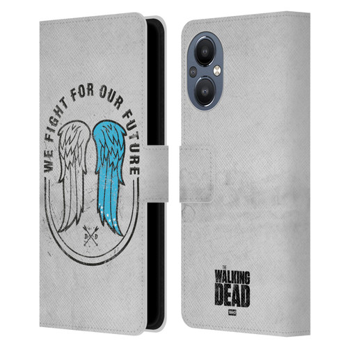 AMC The Walking Dead Daryl Dixon Iconic Wings Leather Book Wallet Case Cover For OnePlus Nord N20 5G
