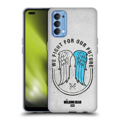 AMC The Walking Dead Daryl Dixon Iconic Wings Soft Gel Case for OPPO Reno 4 5G