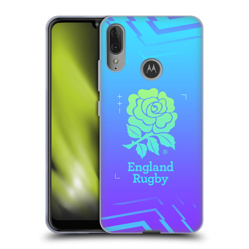 England Rugby Union This Rose Means Everything Logo in Purple Soft Gel Case for Motorola Moto E6 Plus