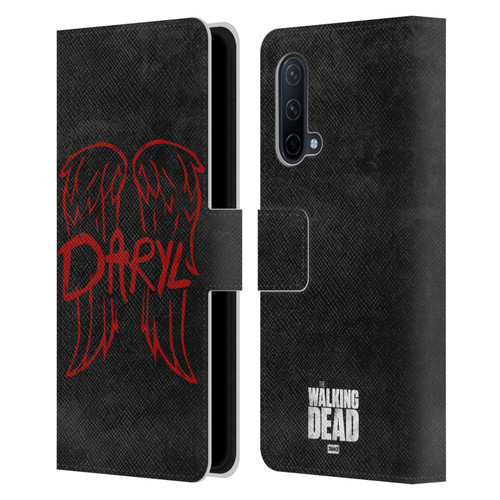 AMC The Walking Dead Daryl Dixon Iconic Wings Logo Leather Book Wallet Case Cover For OnePlus Nord CE 5G