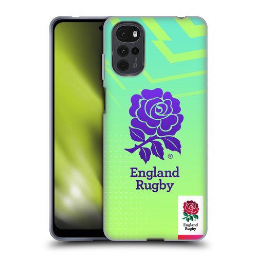 England Rugby Union This Rose Means Everything Logo in Neon Green Soft Gel Case for Motorola Moto G22