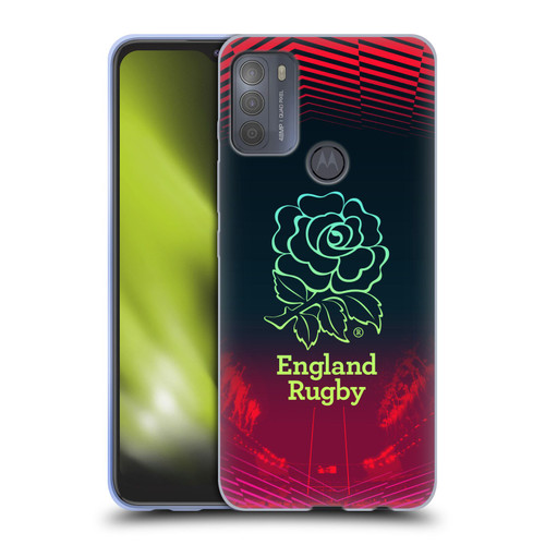 England Rugby Union This Rose Means Everything Logo in Red Soft Gel Case for Motorola Moto G50