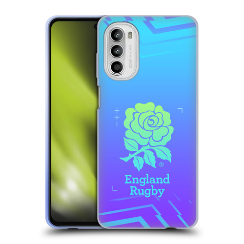 England Rugby Union This Rose Means Everything Logo in Purple Soft Gel Case for Motorola Moto G52