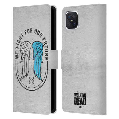 AMC The Walking Dead Daryl Dixon Iconic Wings Leather Book Wallet Case Cover For OPPO Reno4 Z 5G
