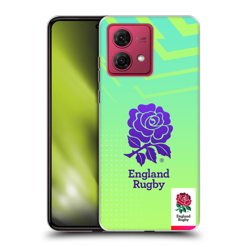 England Rugby Union This Rose Means Everything Logo in Neon Green Soft Gel Case for Motorola Moto G84 5G