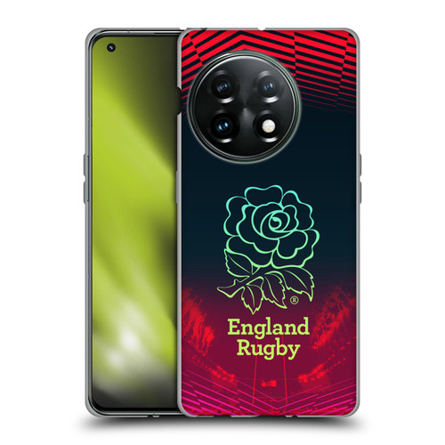England Rugby Union This Rose Means Everything Logo in Red Soft Gel Case for OnePlus 11 5G