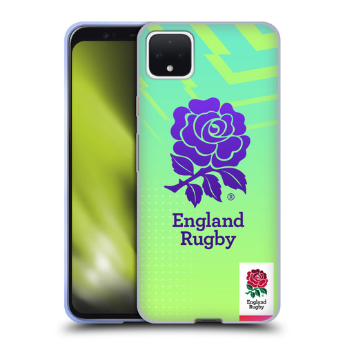 England Rugby Union This Rose Means Everything Logo in Neon Green Soft Gel Case for Google Pixel 4 XL