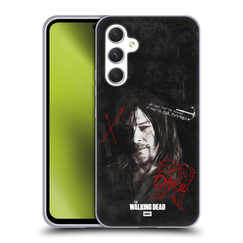 AMC The Walking Dead Daryl Dixon Iconic Grafitti Soft Gel Case for Samsung Galaxy A54 5G