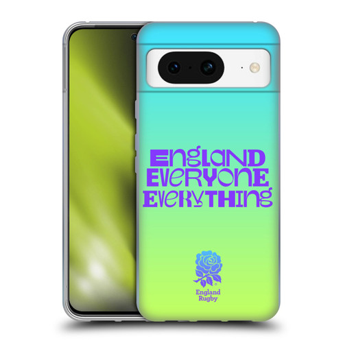 England Rugby Union This Rose Means Everything Slogan in Cyan Soft Gel Case for Google Pixel 8