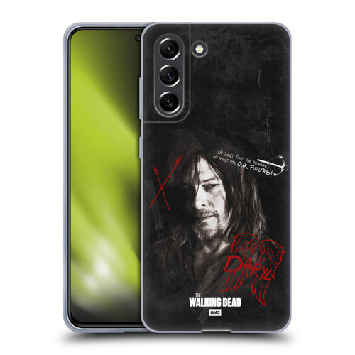 AMC The Walking Dead Daryl Dixon Iconic Grafitti Soft Gel Case for Samsung Galaxy S21 FE 5G