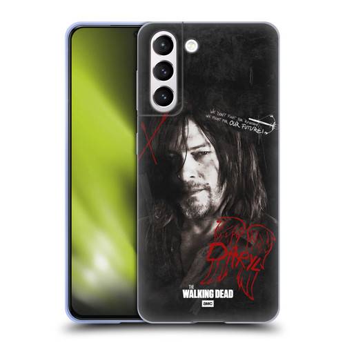 AMC The Walking Dead Daryl Dixon Iconic Grafitti Soft Gel Case for Samsung Galaxy S21 5G