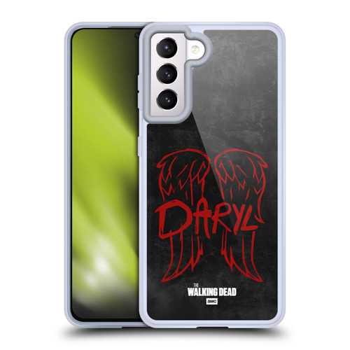 AMC The Walking Dead Daryl Dixon Iconic Wings Logo Soft Gel Case for Samsung Galaxy S21 5G
