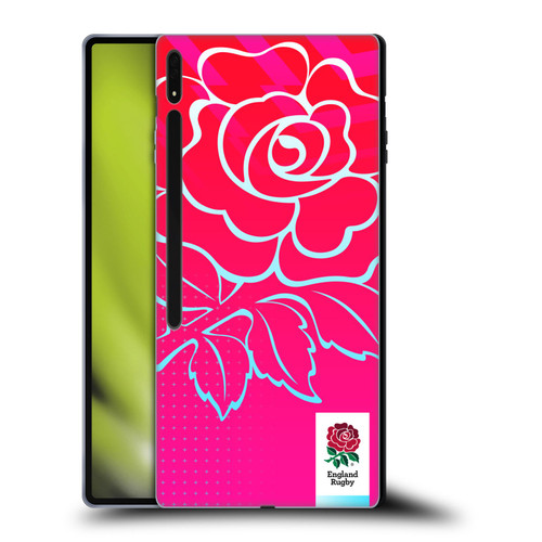 England Rugby Union This Rose Means Everything Oversized Logo Soft Gel Case for Samsung Galaxy Tab S8 Ultra