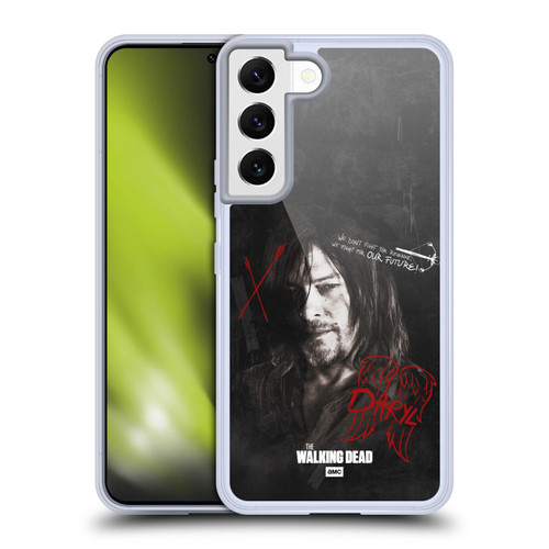 AMC The Walking Dead Daryl Dixon Iconic Grafitti Soft Gel Case for Samsung Galaxy S22 5G