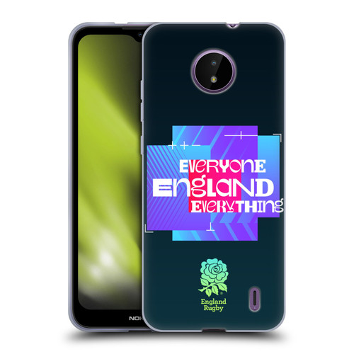 England Rugby Union This Rose Means Everything Slogan in Black Soft Gel Case for Nokia C10 / C20