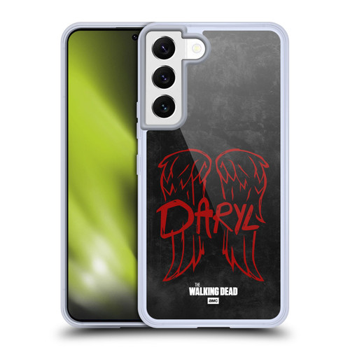 AMC The Walking Dead Daryl Dixon Iconic Wings Logo Soft Gel Case for Samsung Galaxy S22 5G