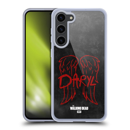 AMC The Walking Dead Daryl Dixon Iconic Wings Logo Soft Gel Case for Samsung Galaxy S23+ 5G