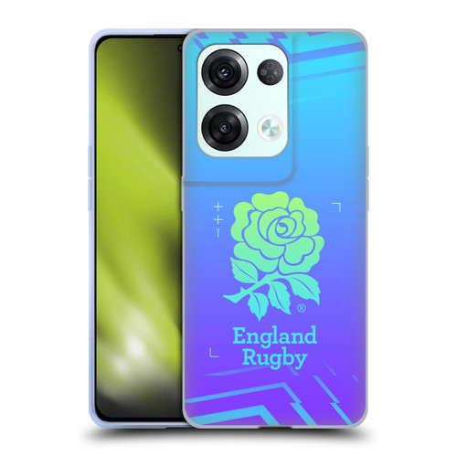 England Rugby Union This Rose Means Everything Logo in Purple Soft Gel Case for OPPO Reno8 Pro