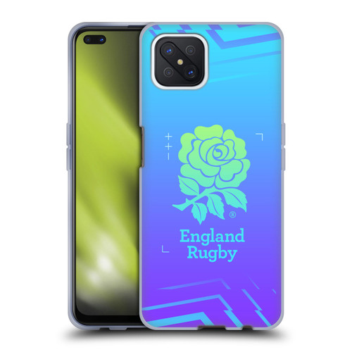 England Rugby Union This Rose Means Everything Logo in Purple Soft Gel Case for OPPO Reno4 Z 5G