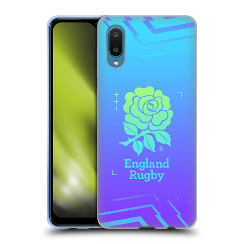 England Rugby Union This Rose Means Everything Logo in Purple Soft Gel Case for Samsung Galaxy A02/M02 (2021)