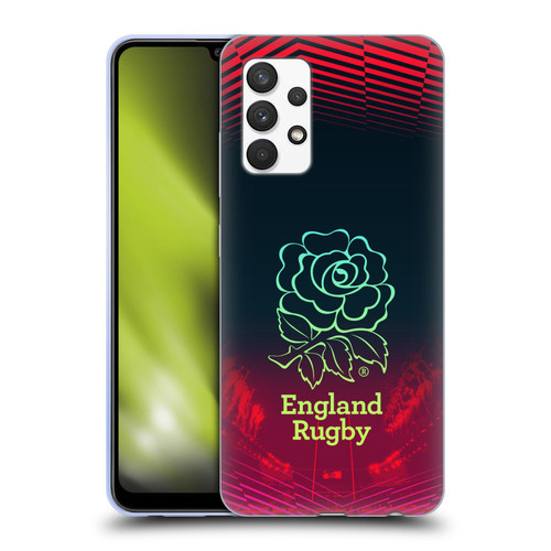 England Rugby Union This Rose Means Everything Logo in Red Soft Gel Case for Samsung Galaxy A32 (2021)