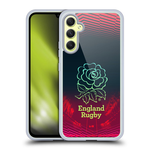 England Rugby Union This Rose Means Everything Logo in Red Soft Gel Case for Samsung Galaxy A34 5G