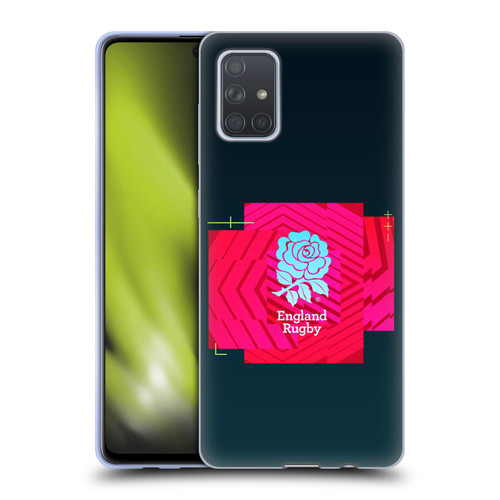 England Rugby Union This Rose Means Everything Logo in Black Soft Gel Case for Samsung Galaxy A71 (2019)