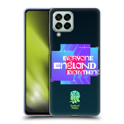 England Rugby Union This Rose Means Everything Slogan in Black Soft Gel Case for Samsung Galaxy M53 (2022)