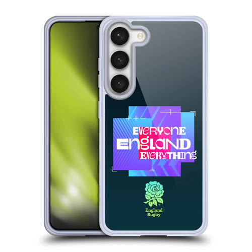 England Rugby Union This Rose Means Everything Slogan in Black Soft Gel Case for Samsung Galaxy S23 5G