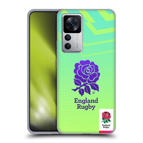 England Rugby Union This Rose Means Everything Logo in Neon Green Soft Gel Case for Xiaomi 12T 5G / 12T Pro 5G / Redmi K50 Ultra 5G