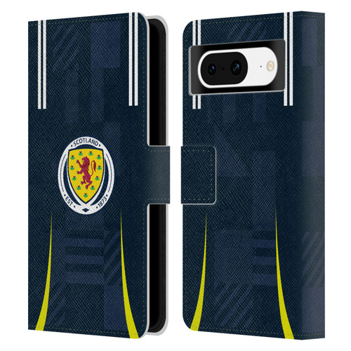 Scotland National Football Team 2024/25 Kits Home Leather Book Wallet Case Cover For Google Pixel 8