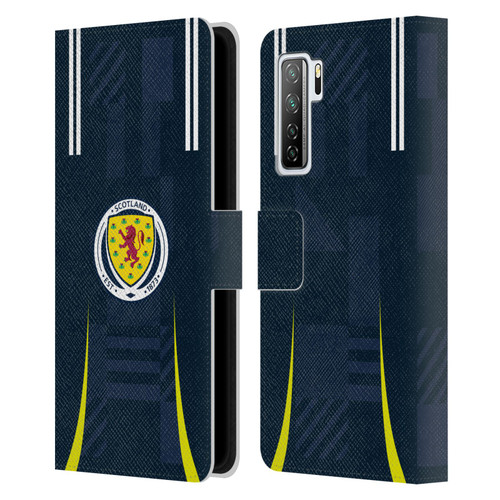 Scotland National Football Team 2024/25 Kits Home Leather Book Wallet Case Cover For Huawei Nova 7 SE/P40 Lite 5G