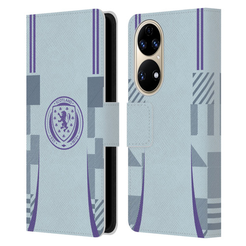 Scotland National Football Team 2024/25 Kits Away Leather Book Wallet Case Cover For Huawei P50