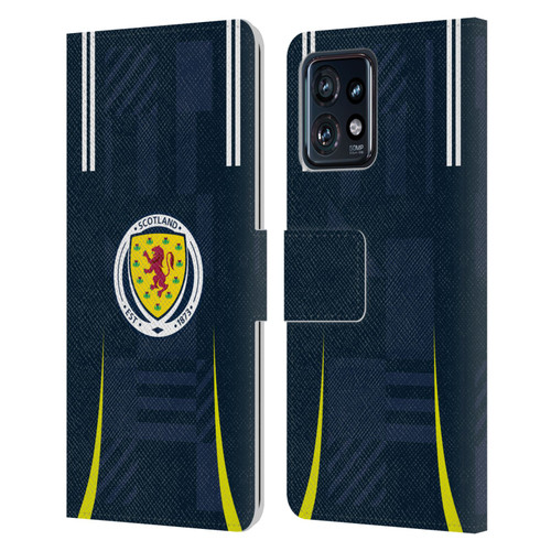 Scotland National Football Team 2024/25 Kits Home Leather Book Wallet Case Cover For Motorola Moto Edge 40 Pro