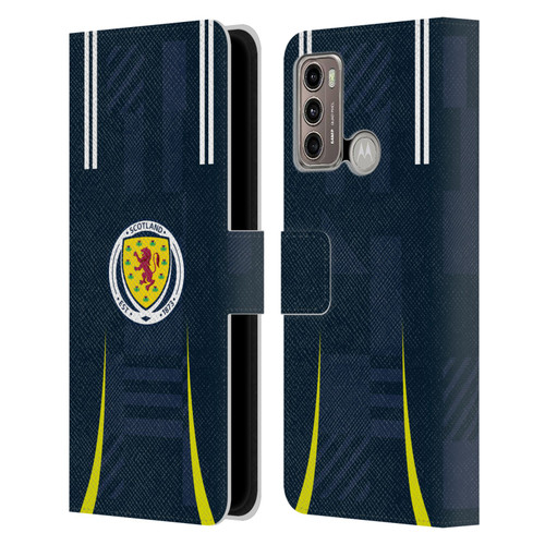 Scotland National Football Team 2024/25 Kits Home Leather Book Wallet Case Cover For Motorola Moto G60 / Moto G40 Fusion