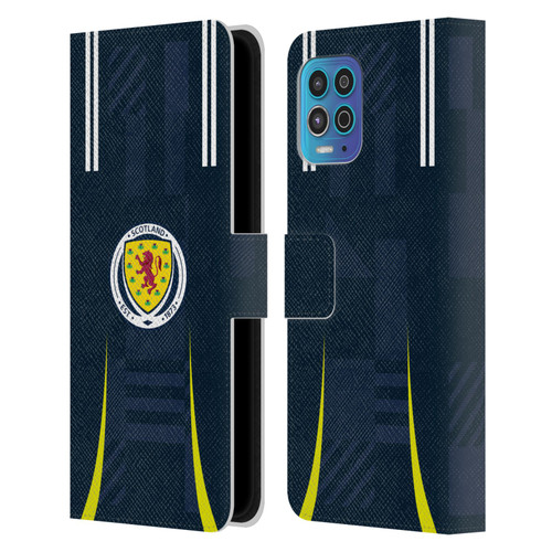 Scotland National Football Team 2024/25 Kits Home Leather Book Wallet Case Cover For Motorola Moto G100
