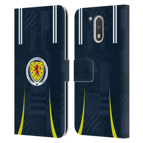Scotland National Football Team 2024/25 Kits Home Leather Book Wallet Case Cover For Motorola Moto G41
