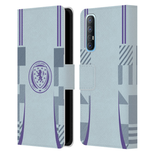 Scotland National Football Team 2024/25 Kits Away Leather Book Wallet Case Cover For OPPO Find X2 Neo 5G