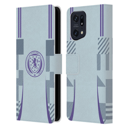 Scotland National Football Team 2024/25 Kits Away Leather Book Wallet Case Cover For OPPO Find X5