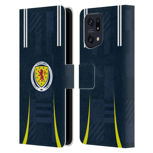 Scotland National Football Team 2024/25 Kits Home Leather Book Wallet Case Cover For OPPO Find X5