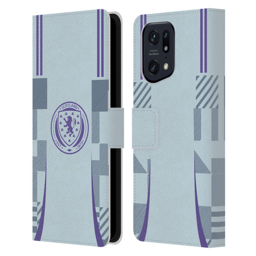 Scotland National Football Team 2024/25 Kits Away Leather Book Wallet Case Cover For OPPO Find X5 Pro