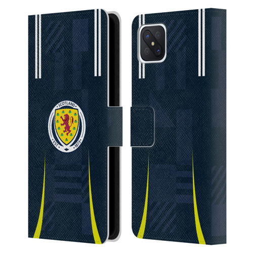 Scotland National Football Team 2024/25 Kits Home Leather Book Wallet Case Cover For OPPO Reno4 Z 5G